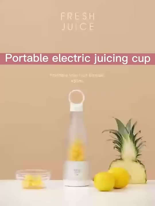 Portable Fruit Blender Cup, 304 Stainless Steel Blade Blender Portable  Smoothie Juice Juicer Wireless Charging Mini Electric Household - Temu