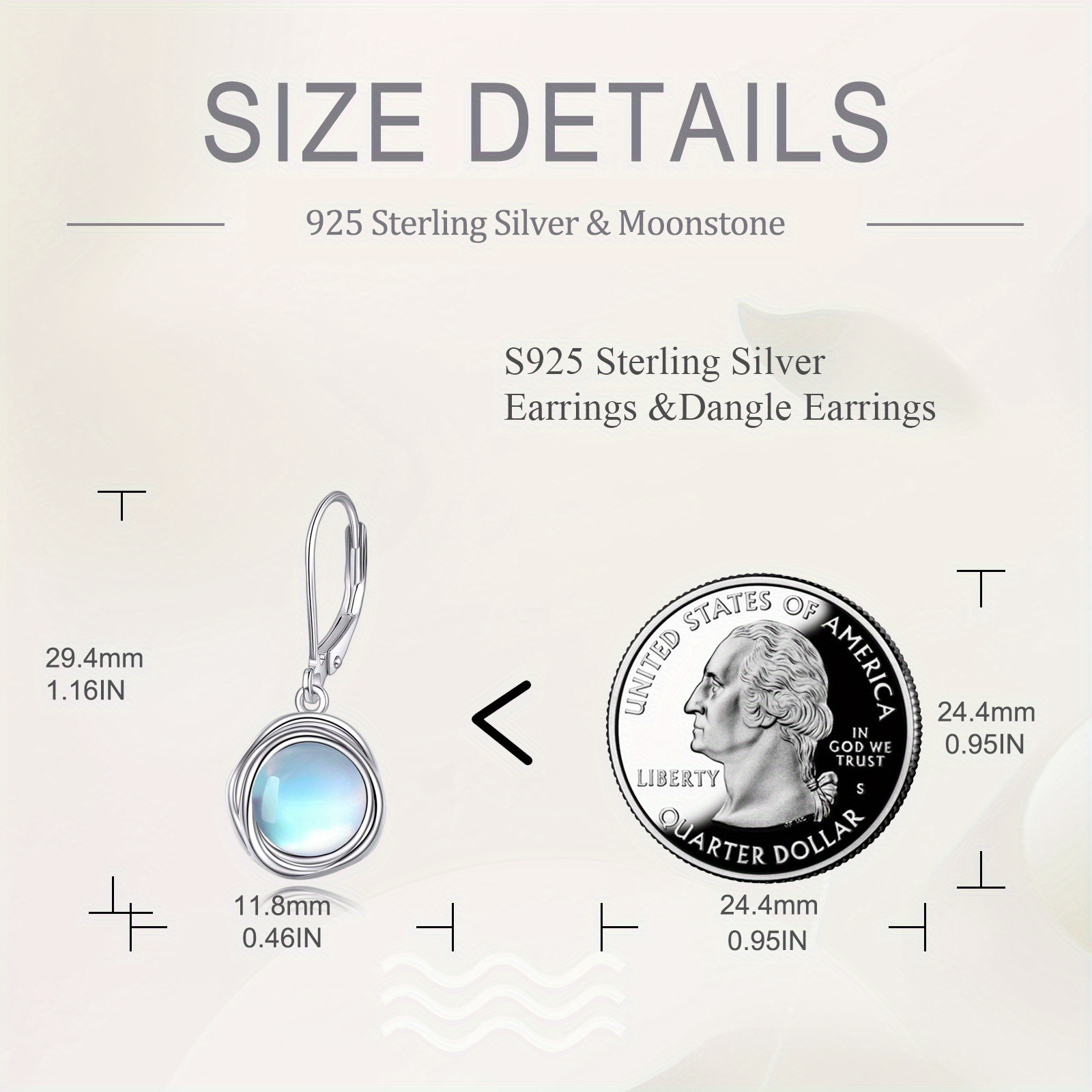 synthetic   earrings dangle for women 925 sterling silvery leverback earrings for women synthetic   jewelry Product details 4