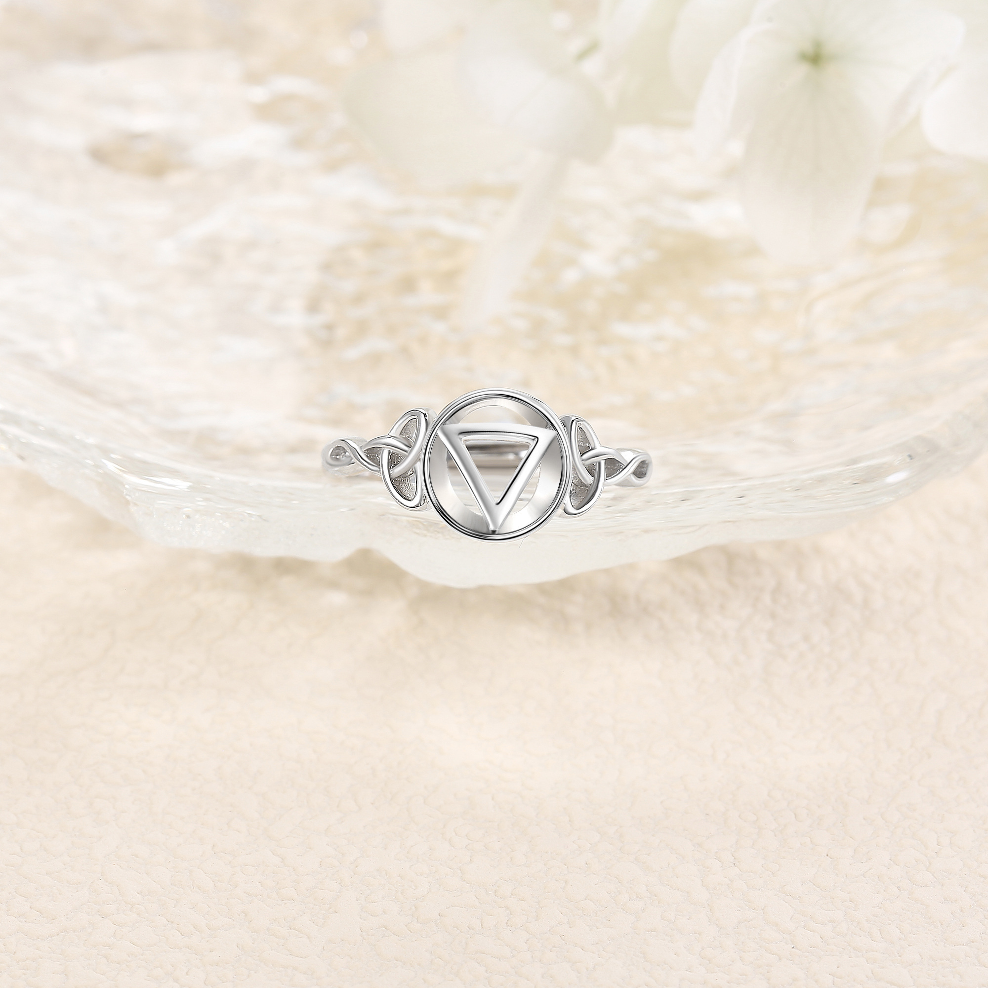 Sterling Silver AA Open Ring for Women Gift