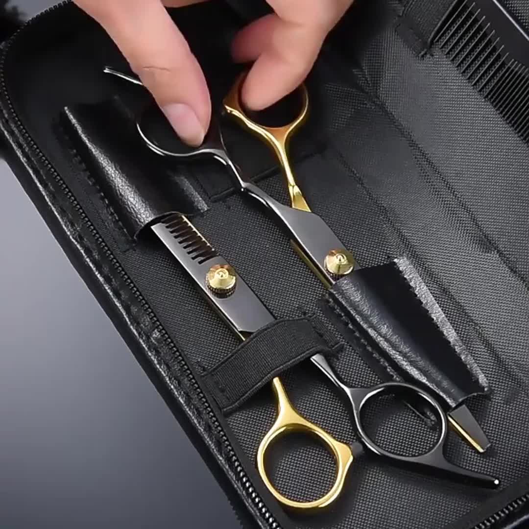 Hair Cutting Scissors Kit Professional Barber Shears Set - Temu