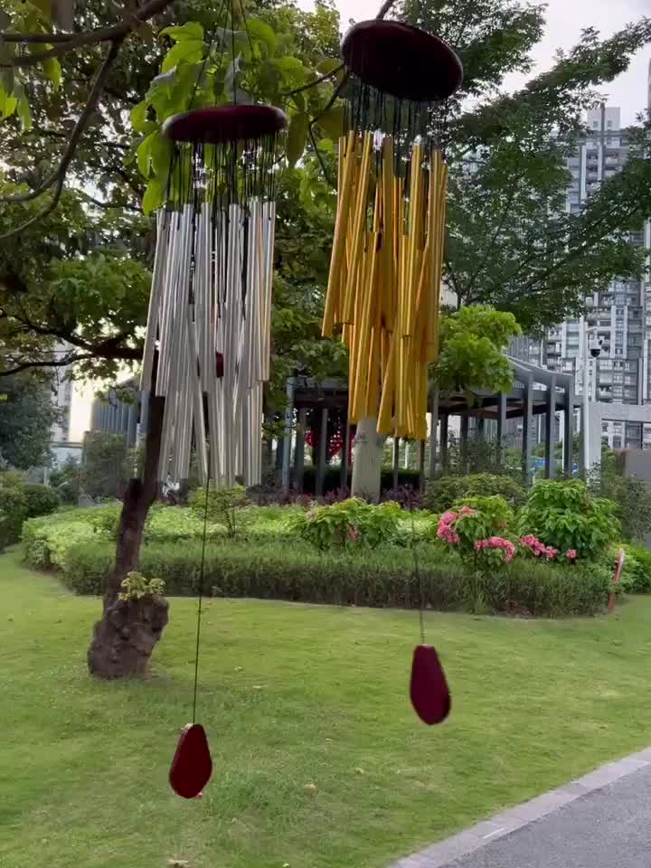 Handmade Hanging Wind Chimes 27 Tubes Outside Decoration - Temu