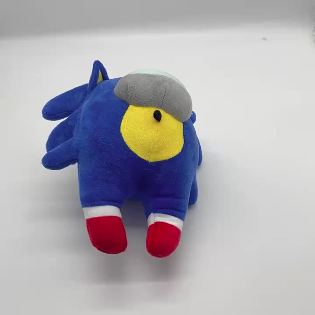 Sonic The Hedgehog Plush Doll Backpack Stuffed Figuire Kids Boys Toy Gift