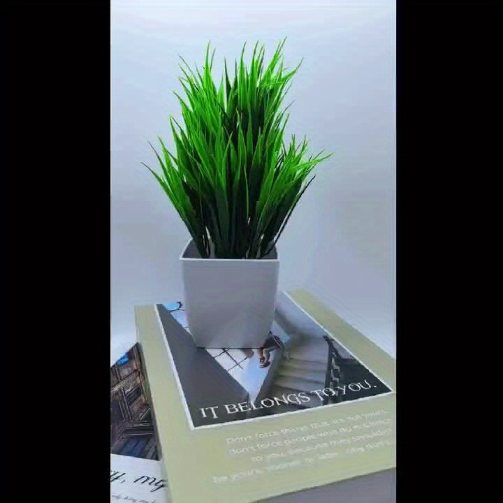 Charming Mini Artificial Potted Plant for Home Decor