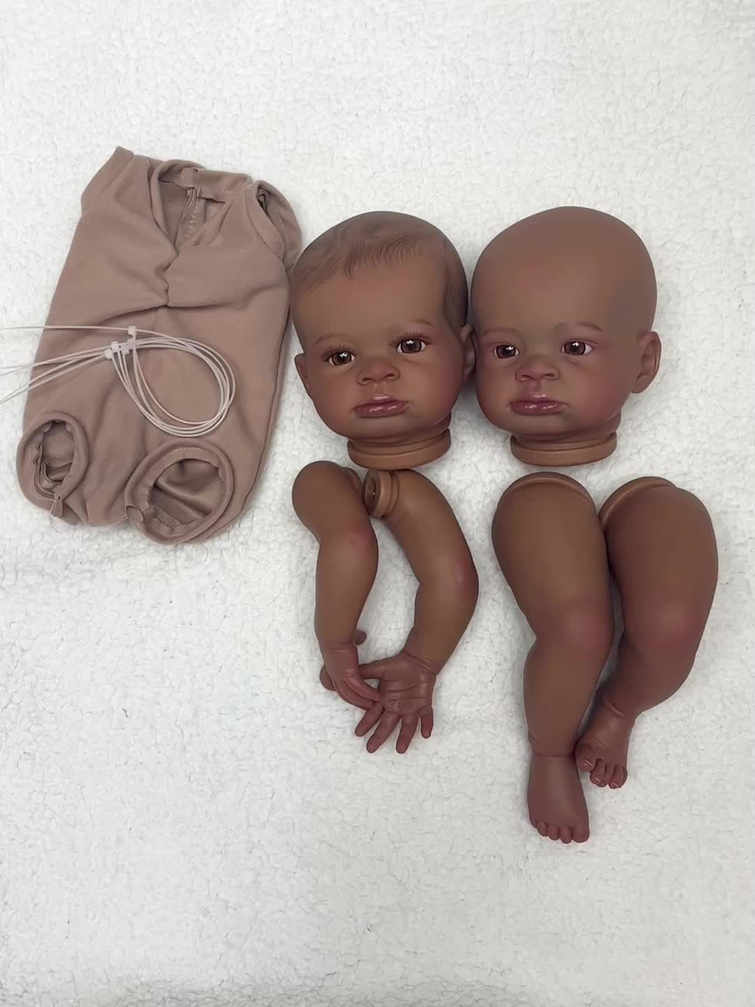 Dark Skin Lanny Reborn Doll Kits 3d Painted Unassembled Blank Kits Diy Soft  Silicone Vinyl Kit Reborn With Lifelike Painted Hair Doll For Family's Gift  - Temu