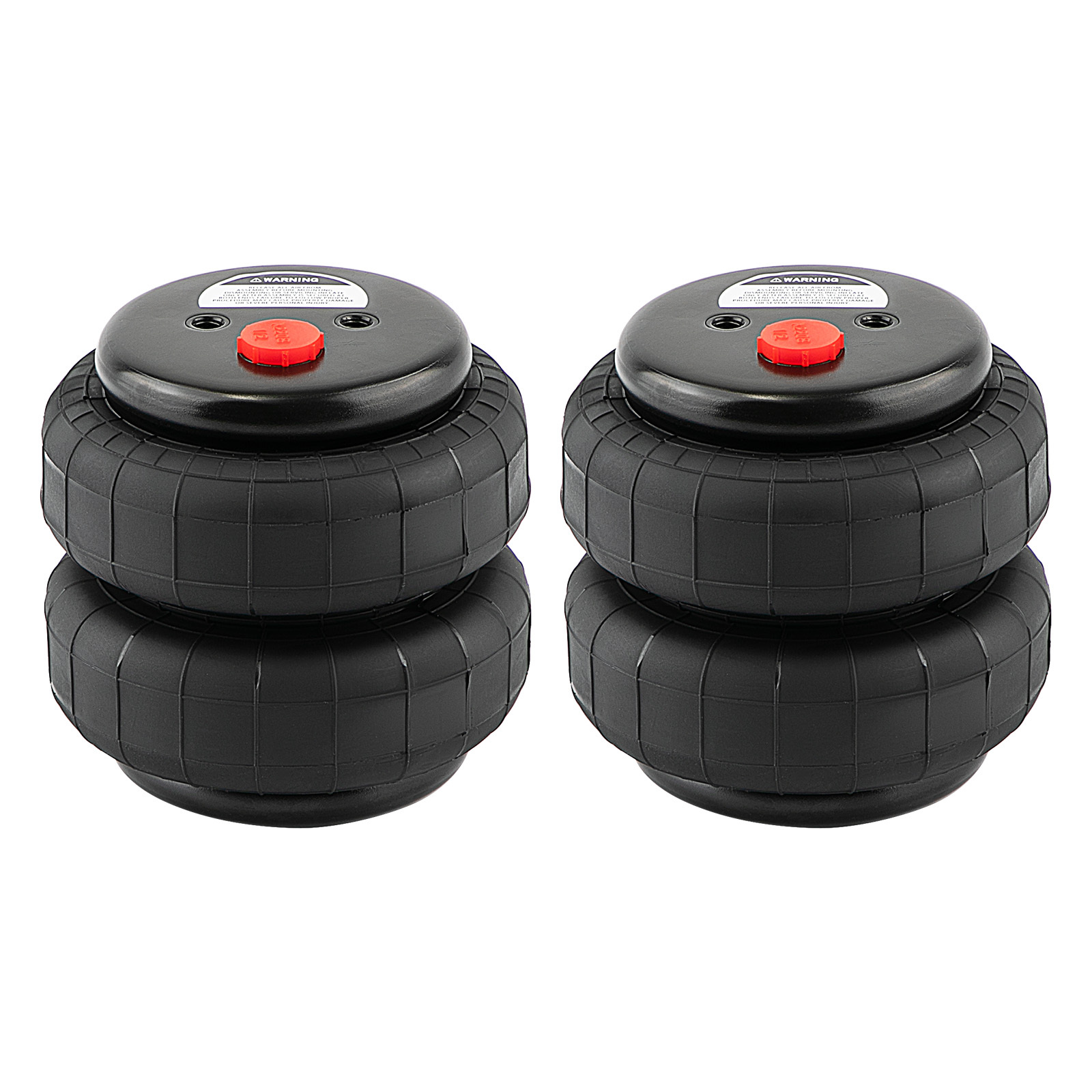 Pair Universal Spring Bag Bellows 2500 Lbs Npt Port