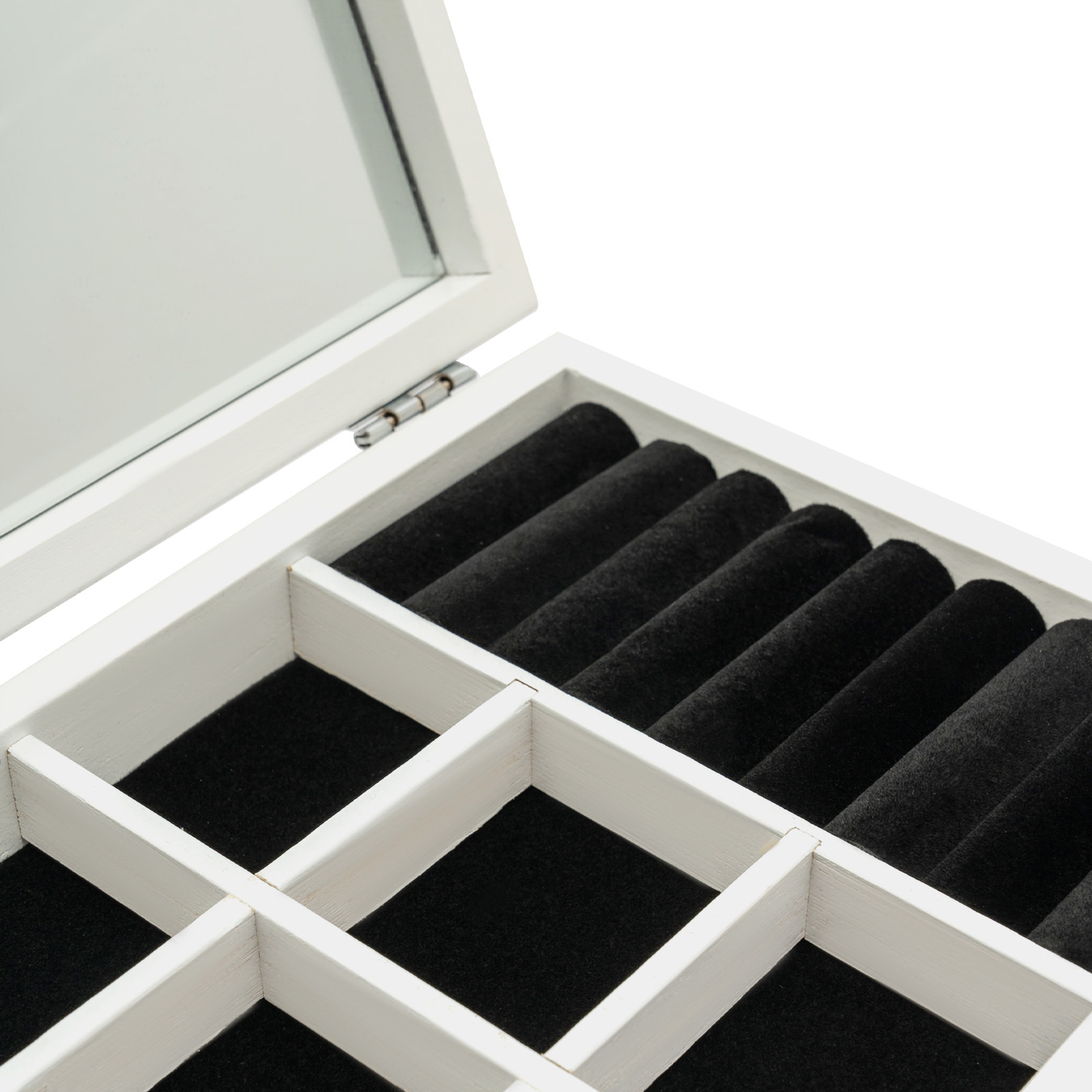 Image of Jewellery Storage Cabinet, Large Jewellery Box, Jewellery Organizer, Wooden Jewelry Display Box