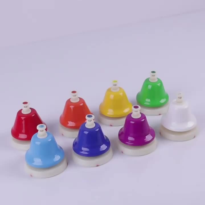 Colored 8 Notes Hand Bells Orff Percussion Eight tone - Temu
