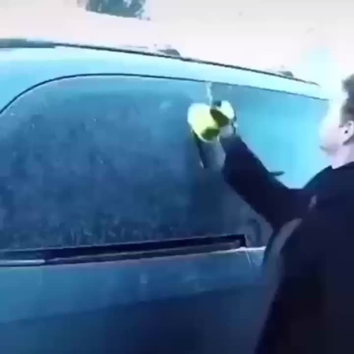 Car Window Windshield Magic Ice Scraper Oil Funnel Snow - Temu