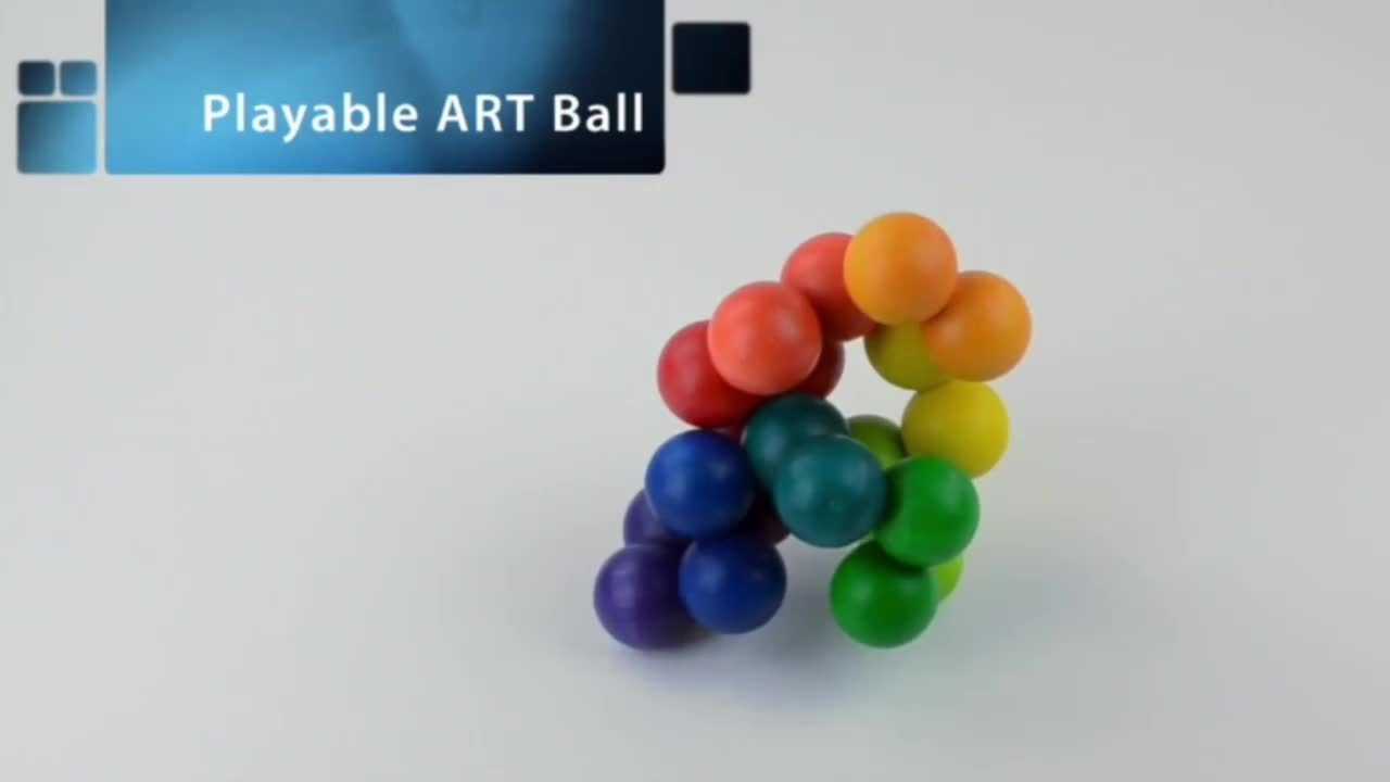 Rainbow Puzzle Ball Fidget Ball Decompression Stress Relief - Temu