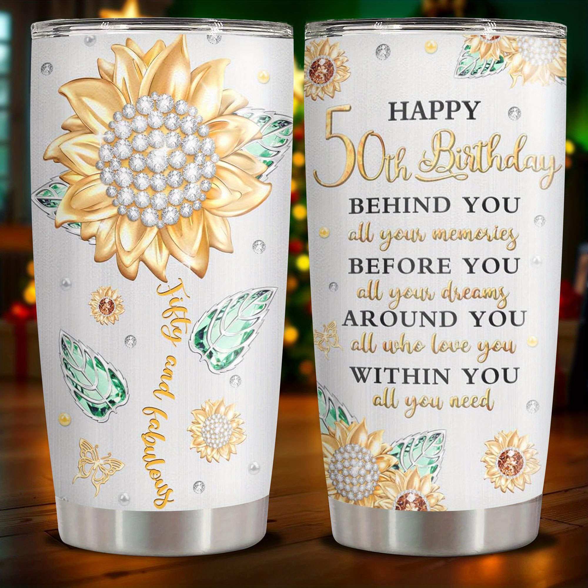 1pc 50th birthday gift tumbler women birthday gifts 50 year - Temu
