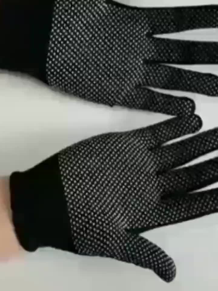 Dot Bead Dot Glue Gloves, Non-slip Wear-resistant Line Nylon Printed  Advertising Advertising Pvc Dot Plastic Moving Labor Protection Gloves -  Temu