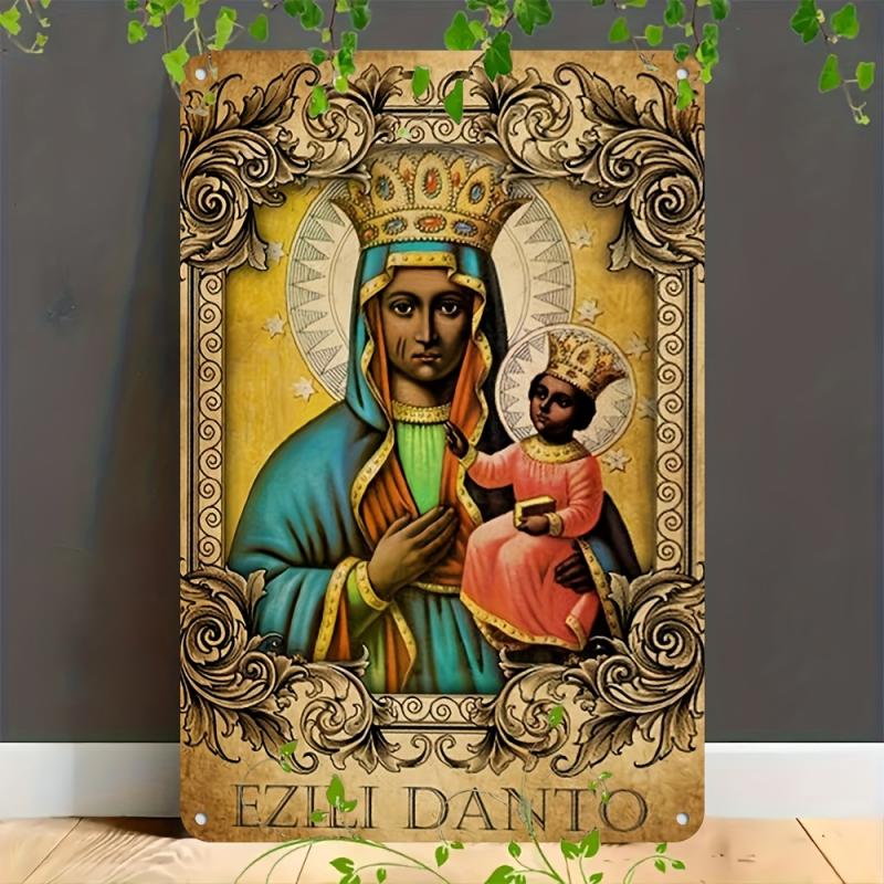 TEMU 2d Flat, [2d Flat] Decorativesign, Plaque, Voodoo Art Poster Metal Iron Wall Art, Plaque Decor For Home, Restaurant, Bar, Cafe, Garage, Wall