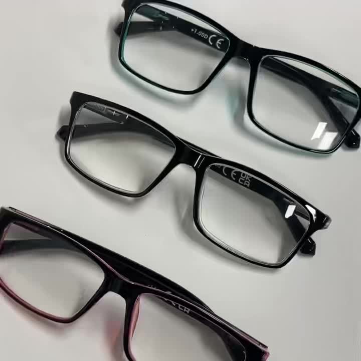 Set of 2 Both Men And Women, Featuring Spring Hinges, Suitable for, in Black And Red, Designed for Presbyopia., Christmas Gifts