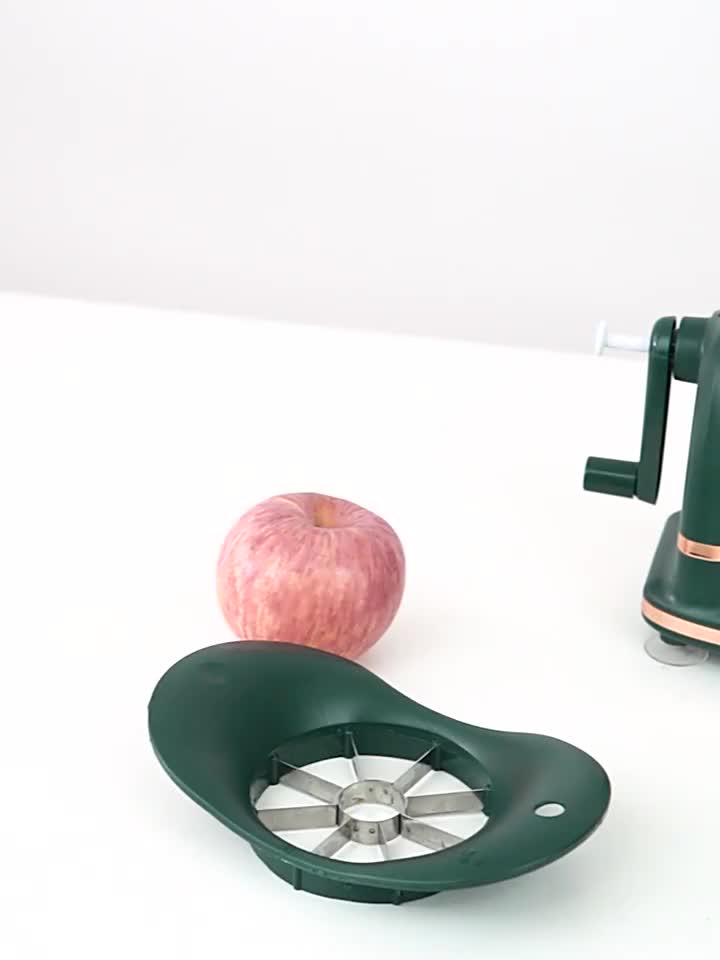 Apple Pear Peeler,Multi-Function Fruit Peeler,Rotary Mango/Potato Peeler  Corer, Peel Safely and Quickly, with Fruit Cutter & Fruit panel,Peeling a