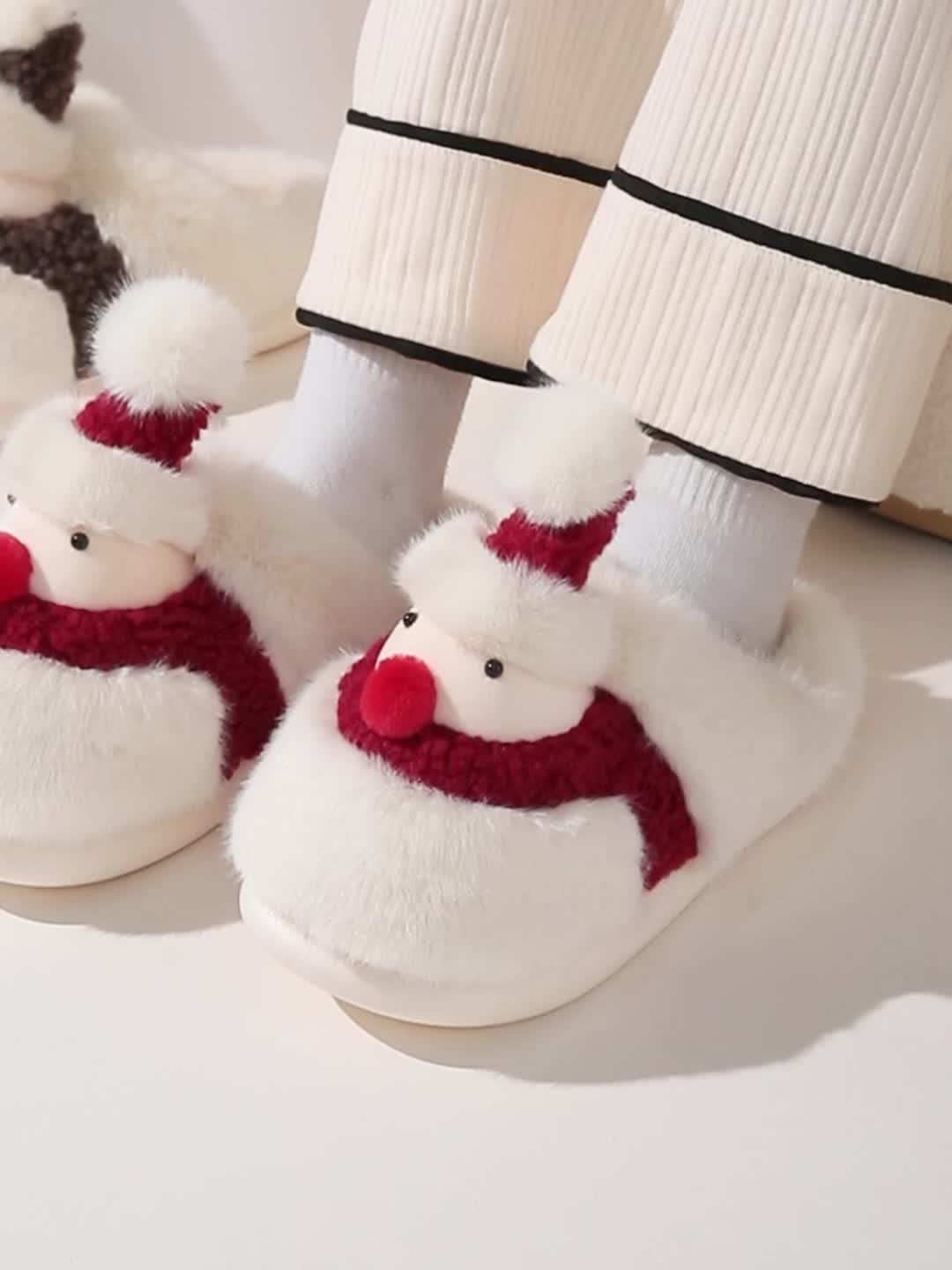 Snowman slippers sale