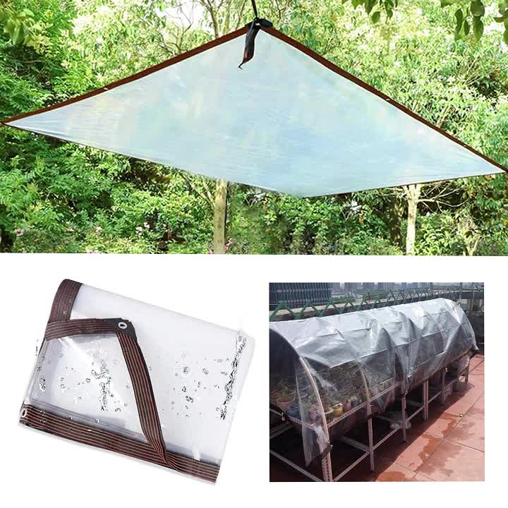 Clear Waterproof Greenhouse Tarp, Snowproof & Rainproof Pe Tarpaulin For  Plants Greenhouse, Camping Supplies, Chicken Choop, Garden Patio Lawn - Temu