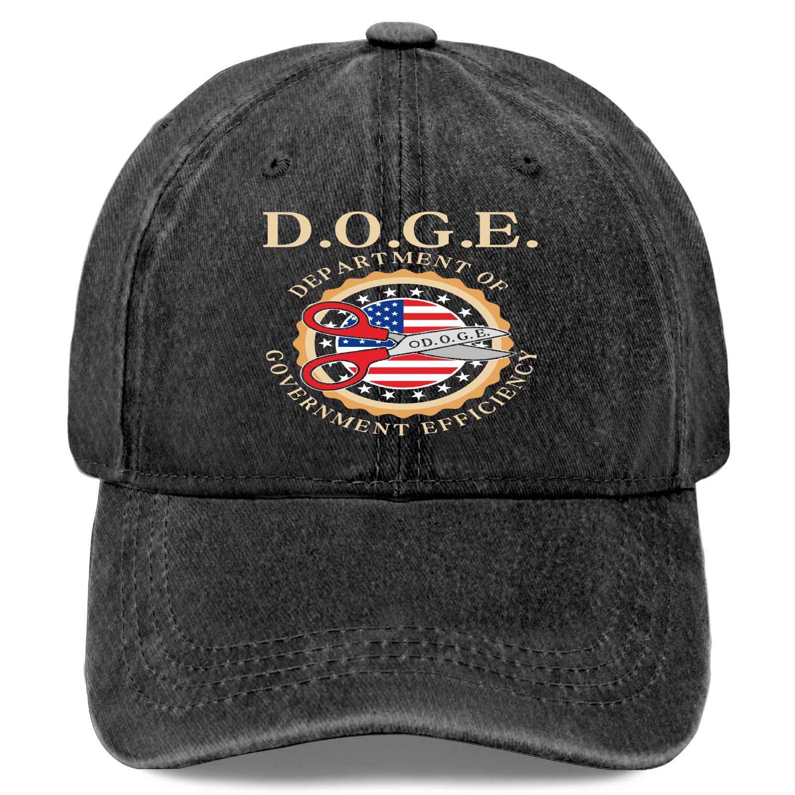 

[ Build] Vintage Baseball Cap, 100%, , With .e. Of Government Efficiency Emblem, For Hat, Baseball Cap