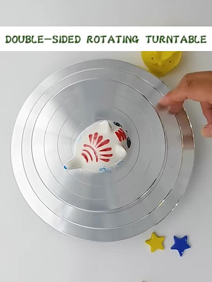 Agatige PVC Outline Ceramic Machine Pottery Wheel Rotating Table Turntable  Clay Modeling Sculpture,Pottery Wheel,Clay Modeling Wheel 