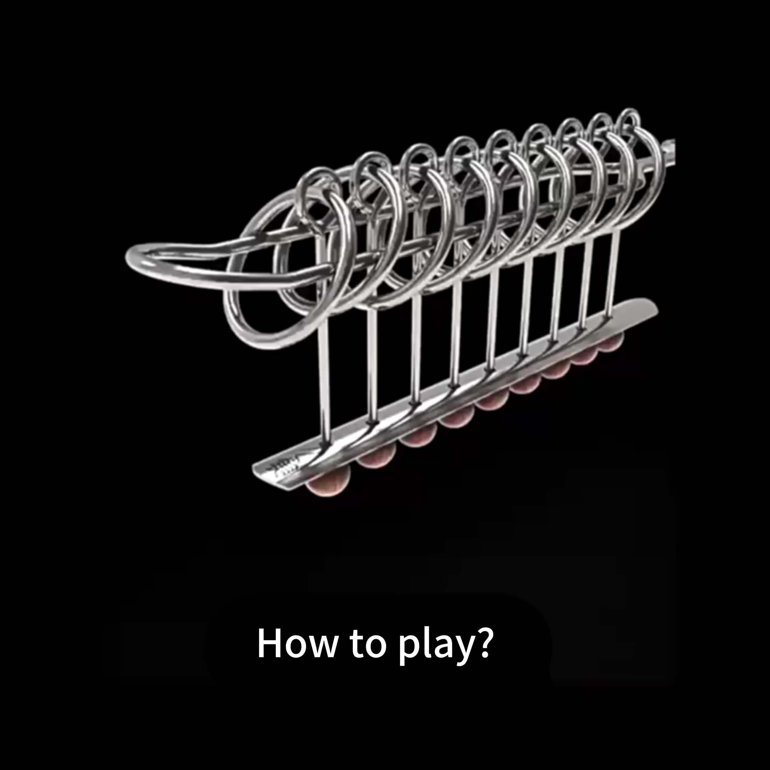 Traditional Chinese Puzzle Toy, The Nine Linked Rings
