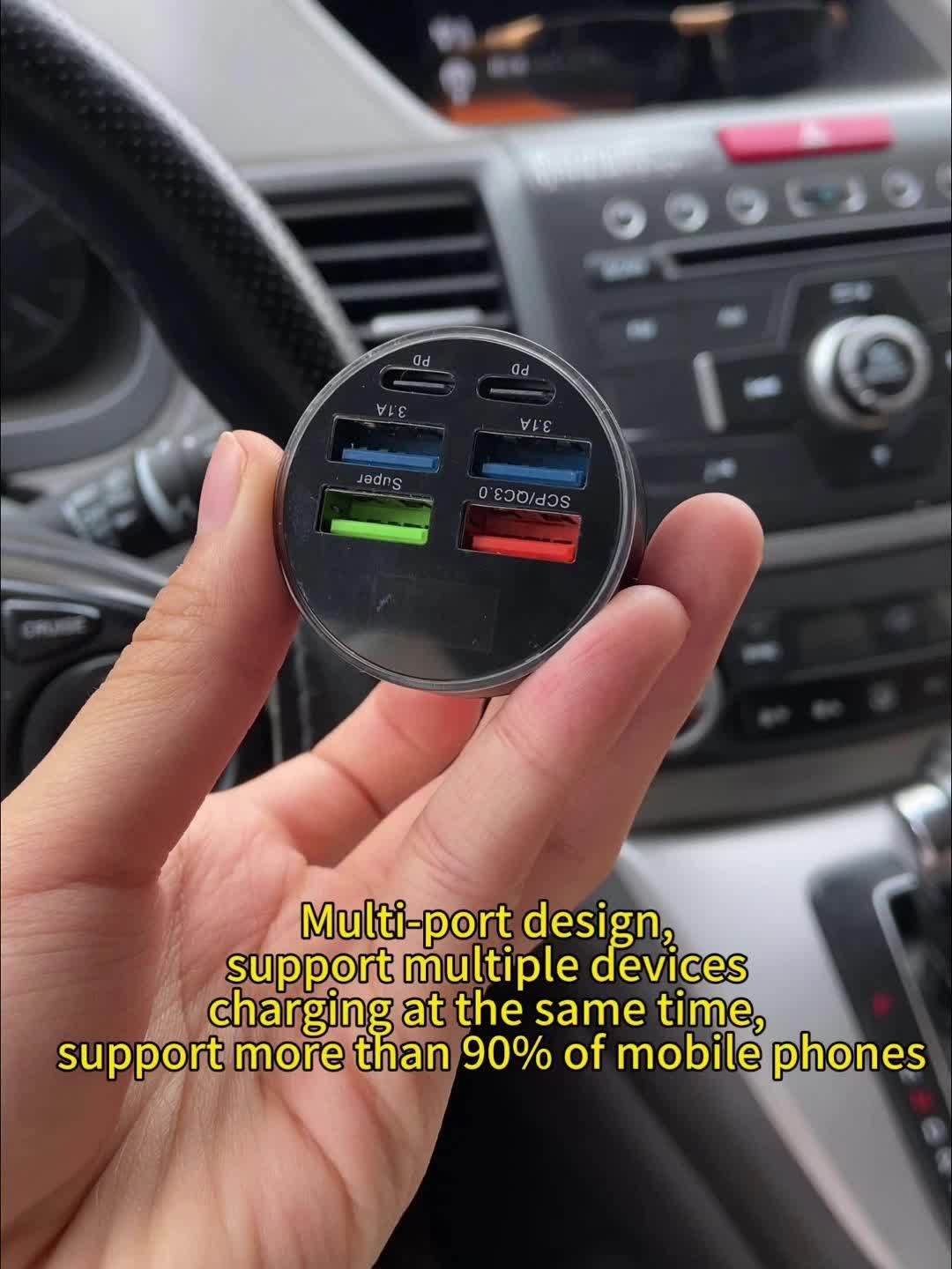 1 with 6 ultra-fast mobile phone charger