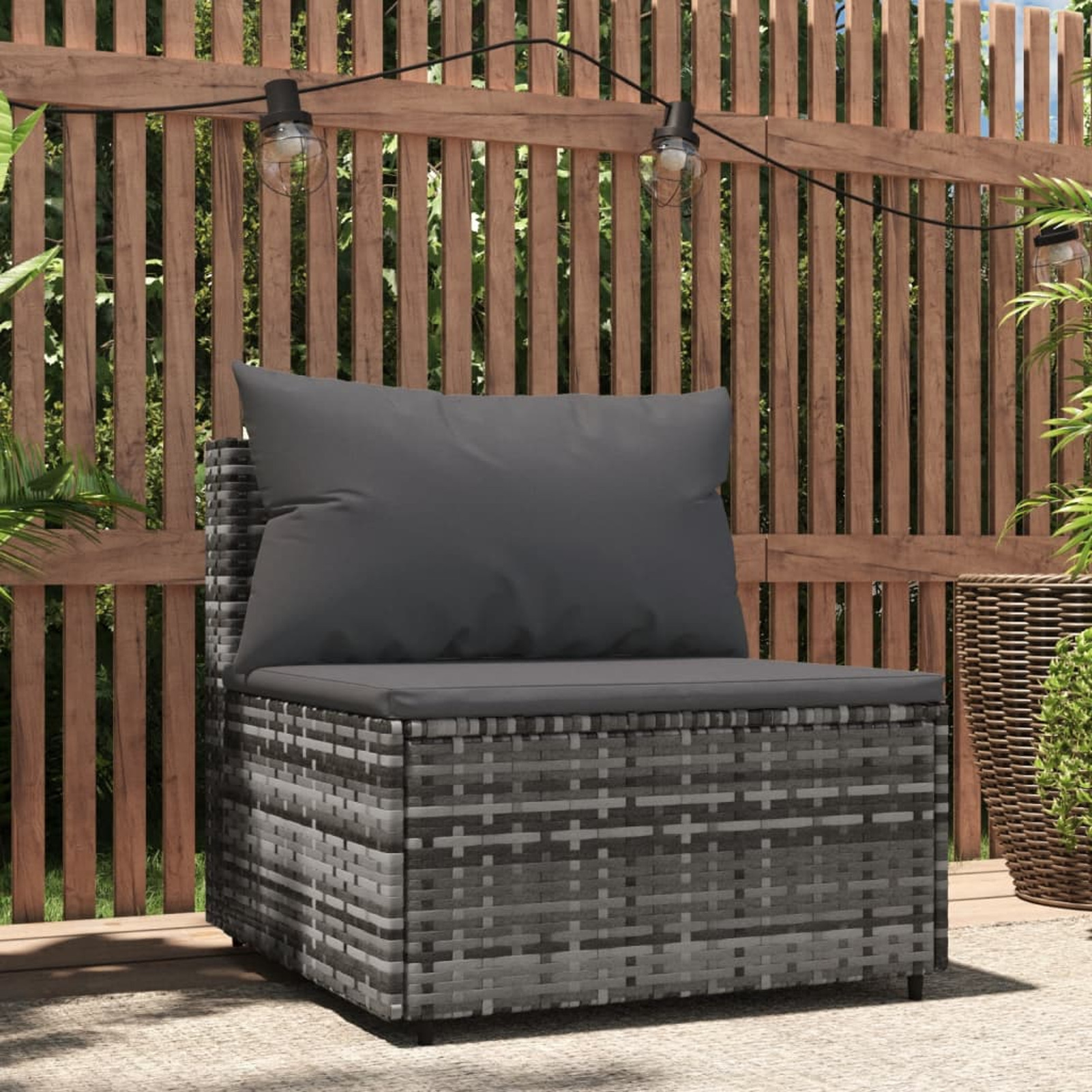 

Da Giardino Con Cuscini In Polyrattan Grigio