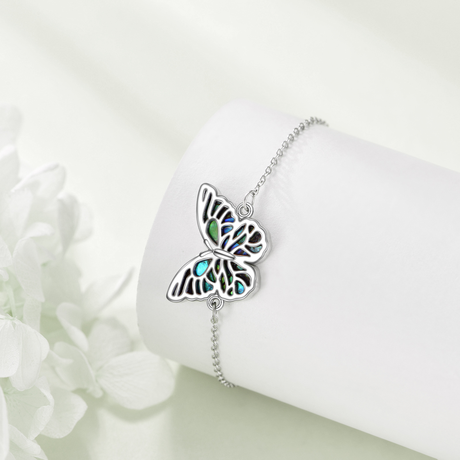 Sterling Silver Butterfly Bracelet for Women