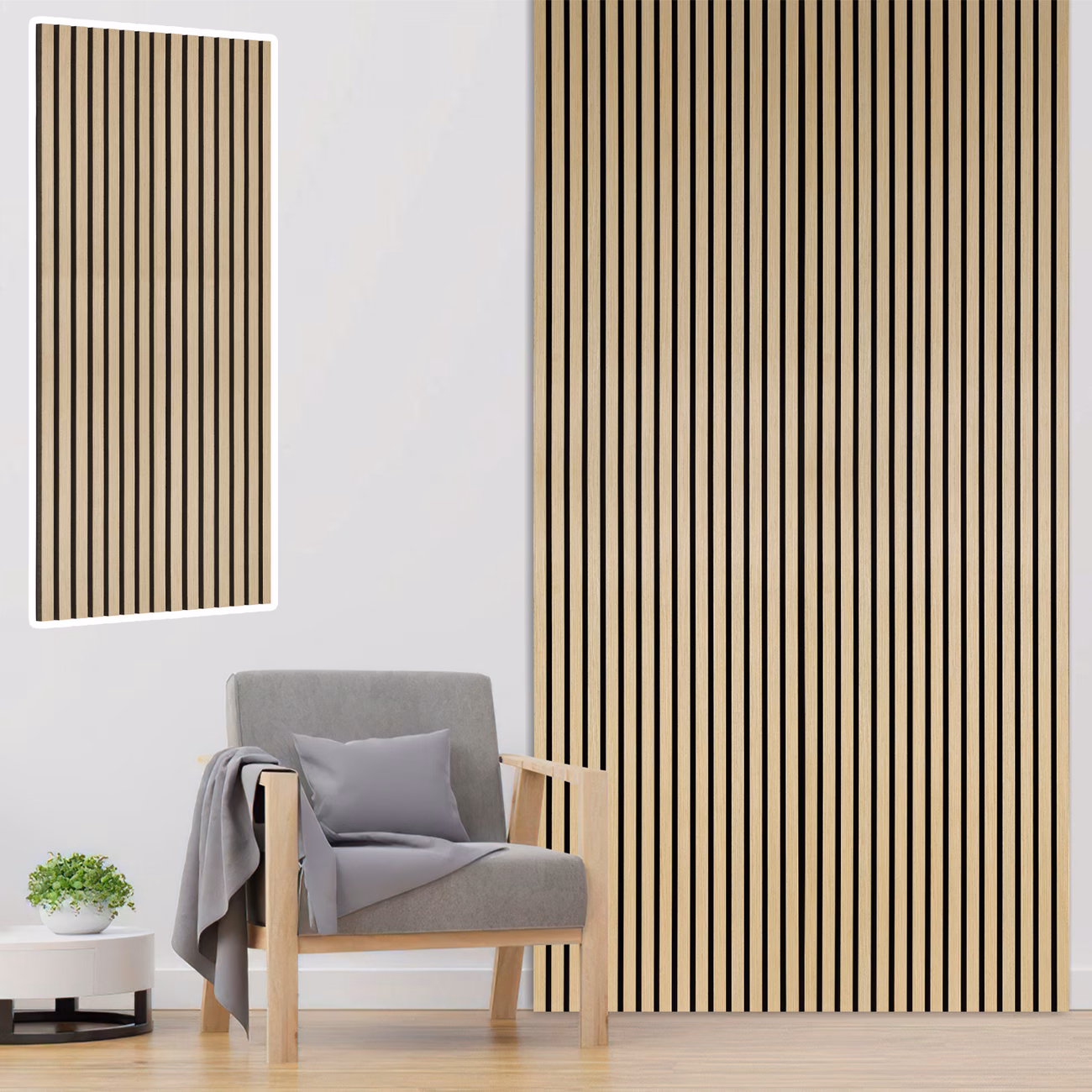 set of panels wood 120 x 60cm 21mm thick made of mdf and pet felt suitable for noise reduction in living rooms offices and Product details 7