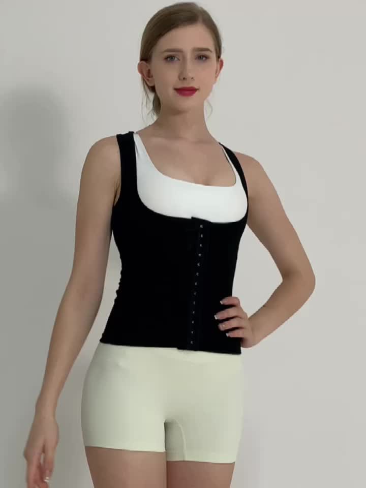 Gotoly Women Waist Trainer Shapewear Bodysuit Tank Tops Sleeveless Tummy  Control Body Shaper Jumpsuit(Black Small) 