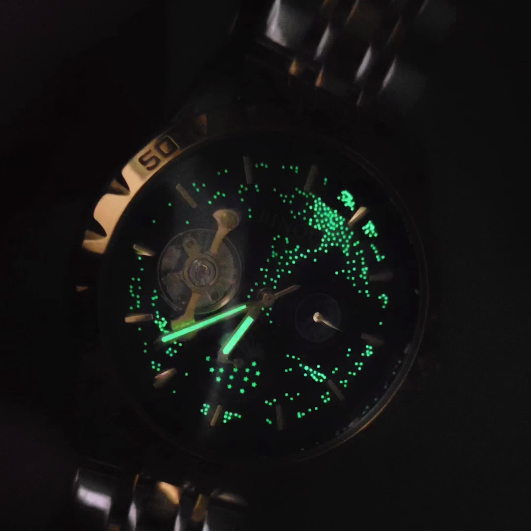 Starry Night Luminous Automatic Mechanical Watch, Unisex