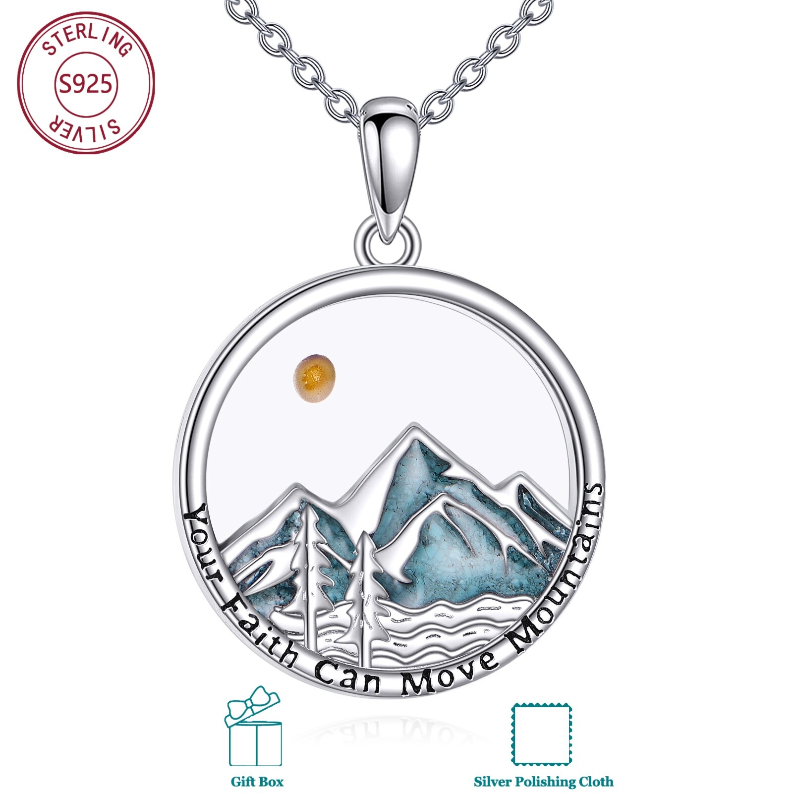 Image of A Stunning Necklace For Of S925 Sterling Silver, Featuring A Design. It Showcases , A Fashionable And , Is Hypoallergenic, And Makes A Perfect Birthday Or Christmas Gift For
