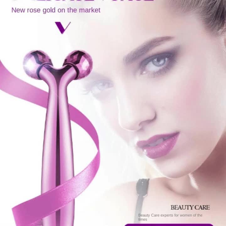3D Face Massager Roller Contouring Massager For Face Lift & Puffiness Reduction