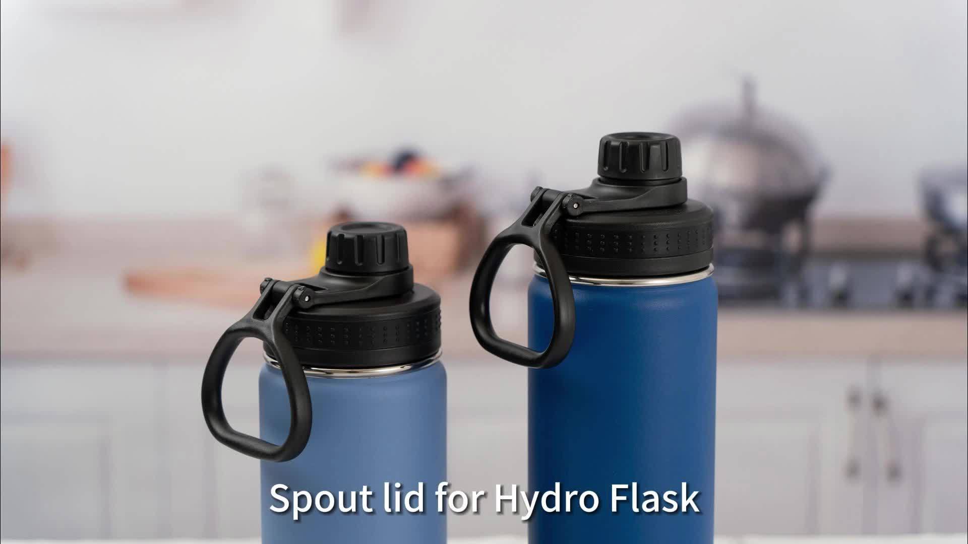 1pc Spout Lid Replacement For Wide Mouth Hydro * Plastic Water Bottle Lid,  For 12oz/16oz/18oz/22oz/32oz/40oz/64oz Sports Water Bottles
