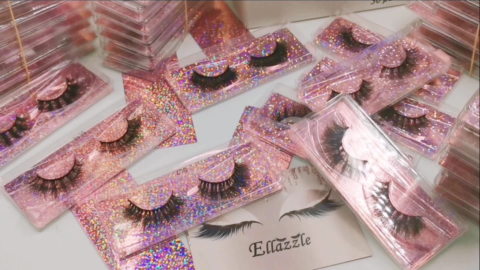 20 Pairs Natural Fluffy Wispy False Eyelashes 10 Styles Mixed Styles
