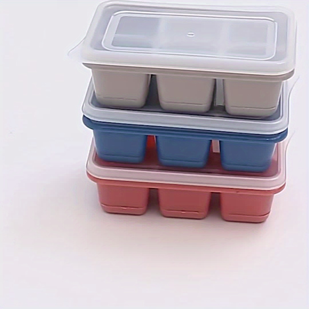 Kitchen & Table by H-E-B 6 Cavity Silicone Ice Cube Tray with Lid - Shop  Bar Tools at H-E-B