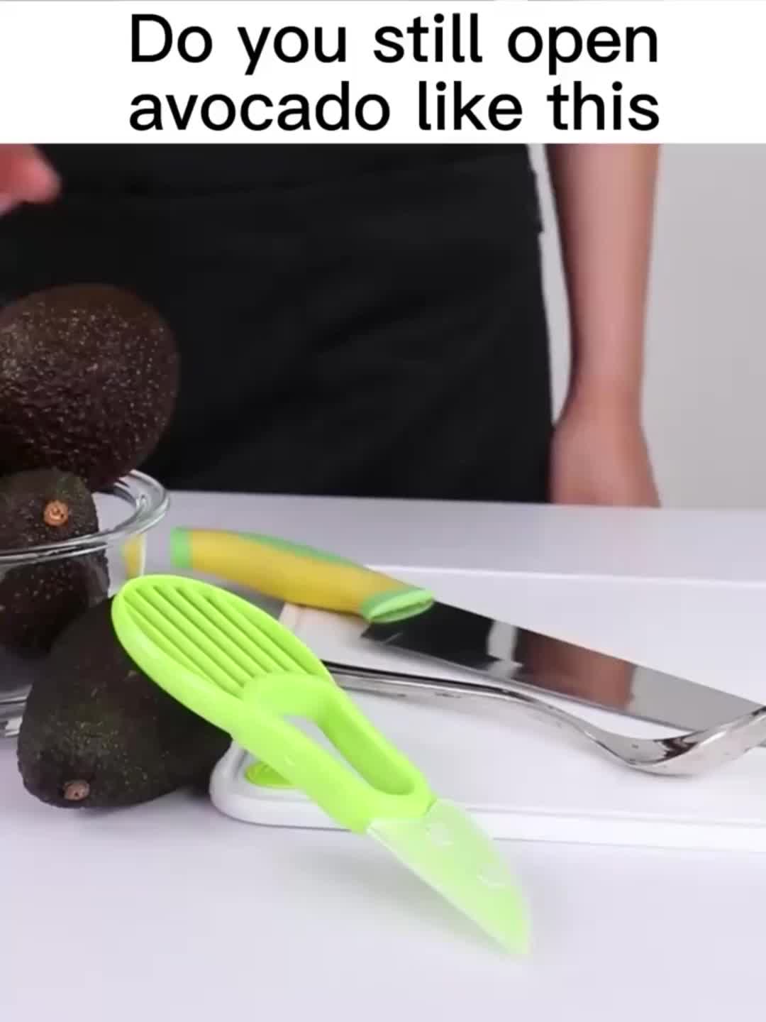 1 Pezzo Verde Tre In Uno Multifunzione Avocado Pelapatate Separatore Di  Polpa, Raschietto Di Polpa, Creativo Gadget Da Cucina Per Verdure E Frutta