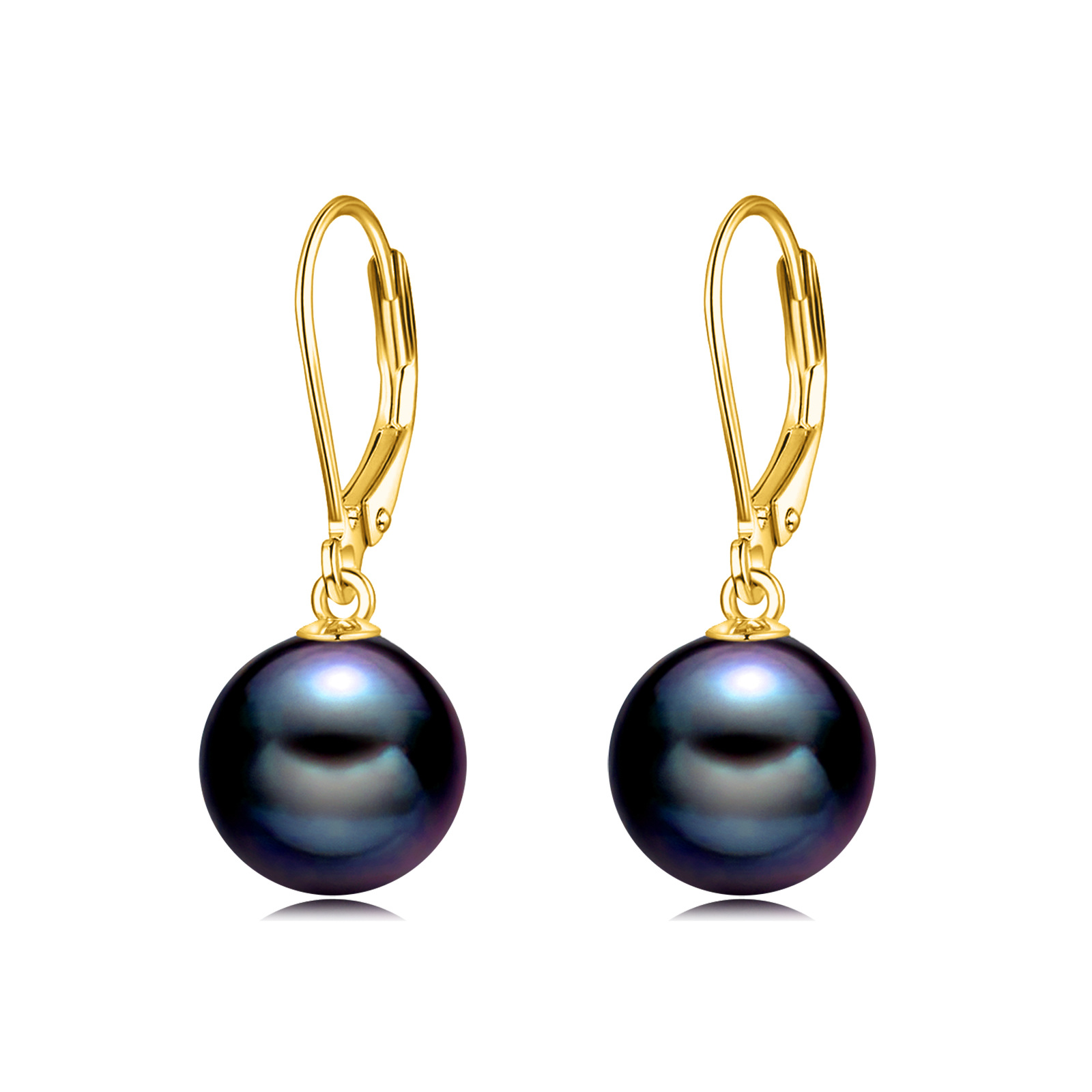 Women's 18K Gold Plated Freshwater Pearl Earrings — Christmas Gift