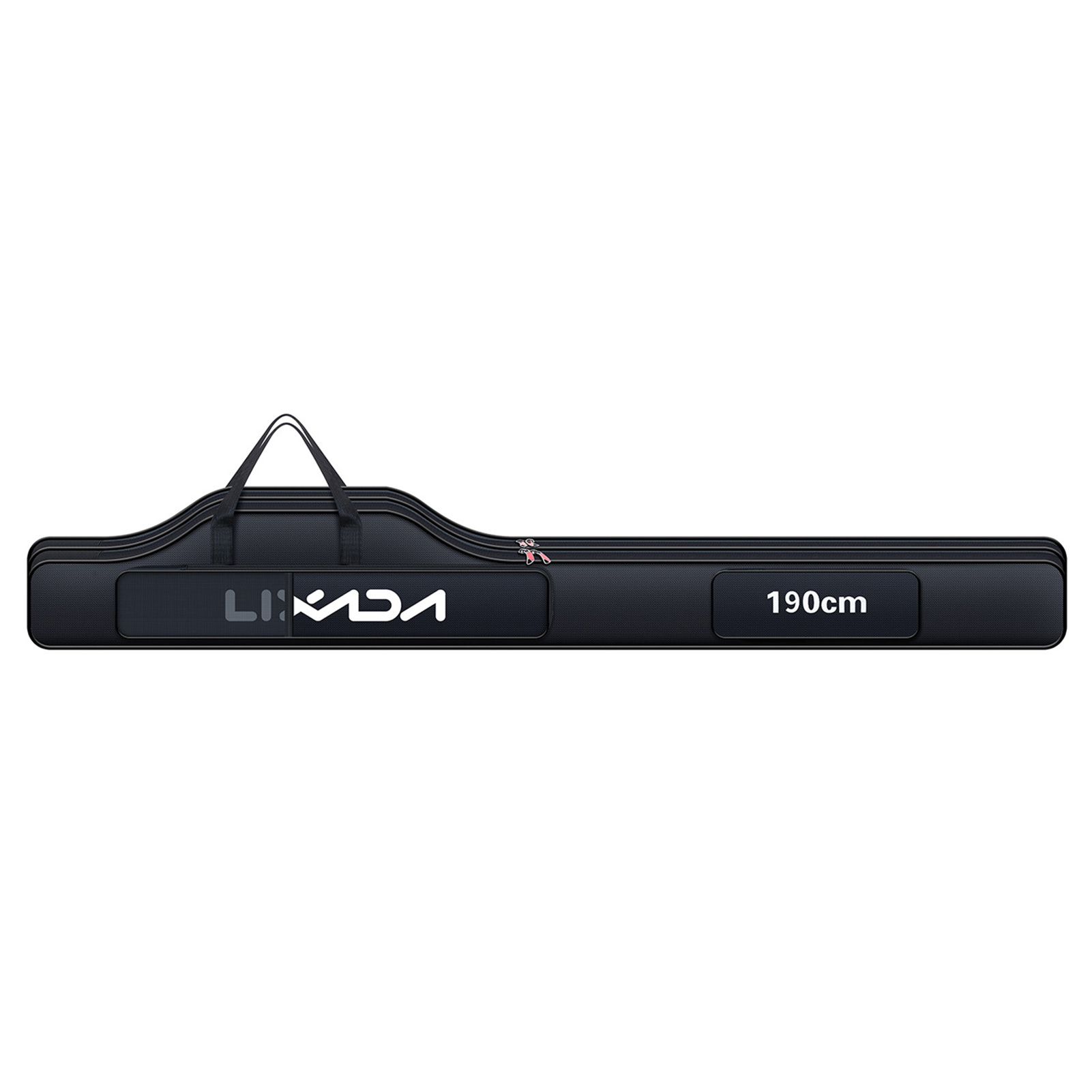 

Lixada 190cm Black Fishing Rod Case - Plastic, Portable & Foldable With Closure For - Ideal For Fishing Gear, Reels, And Tackle Storage