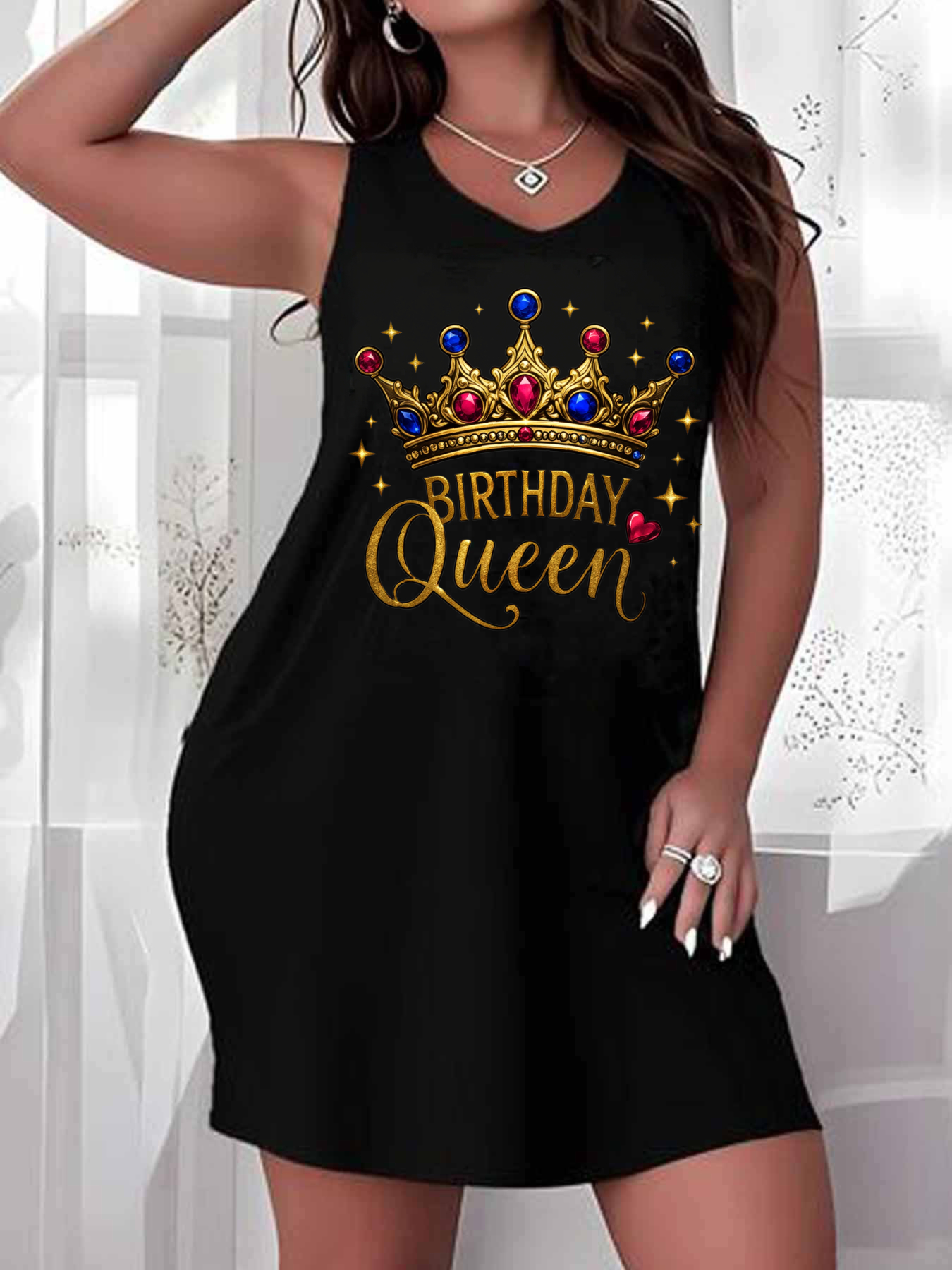 birthday dress women plus size sold on Temu United States