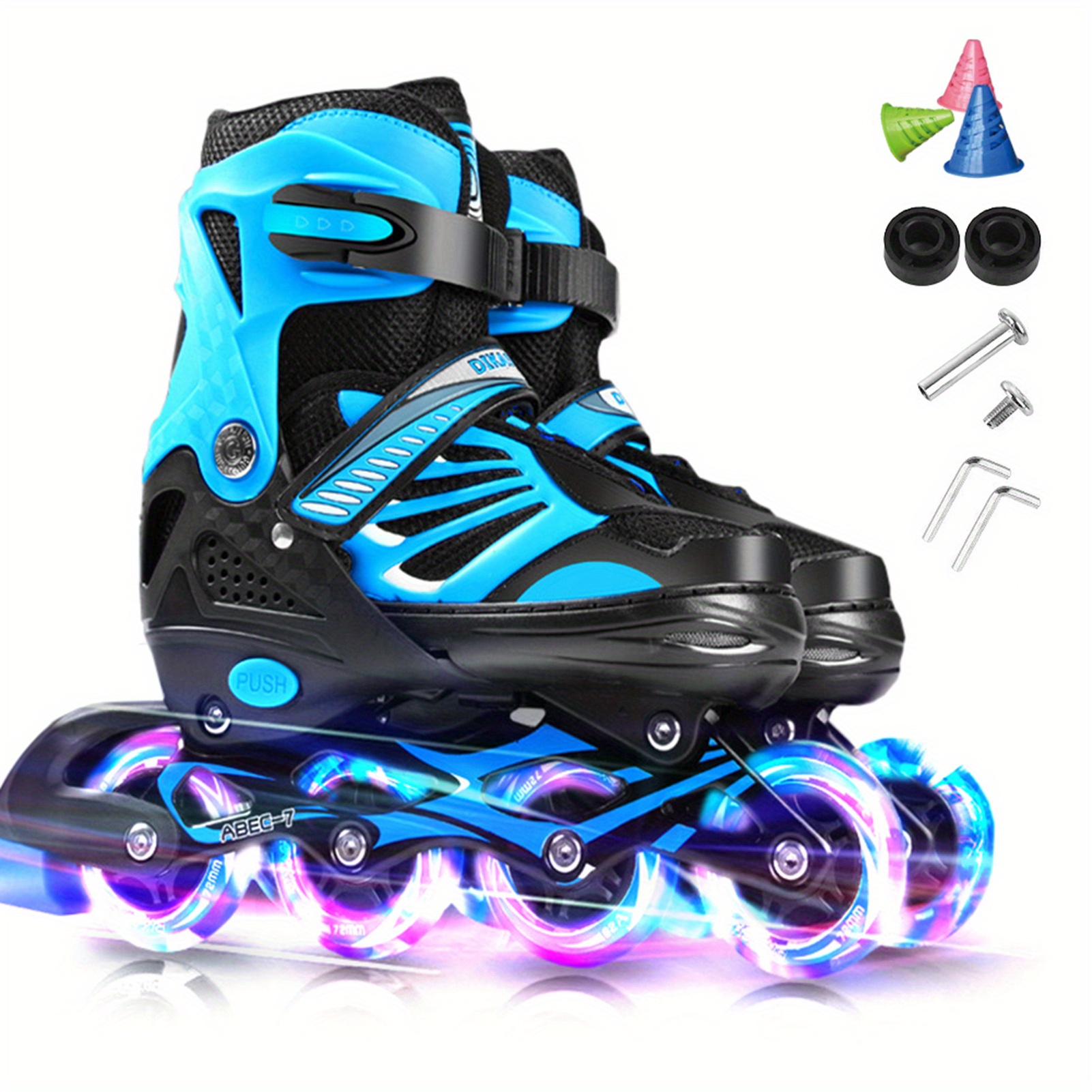 

Lixada Adjustable Inline Skates With Light Wheels For And Youth Inline Skates