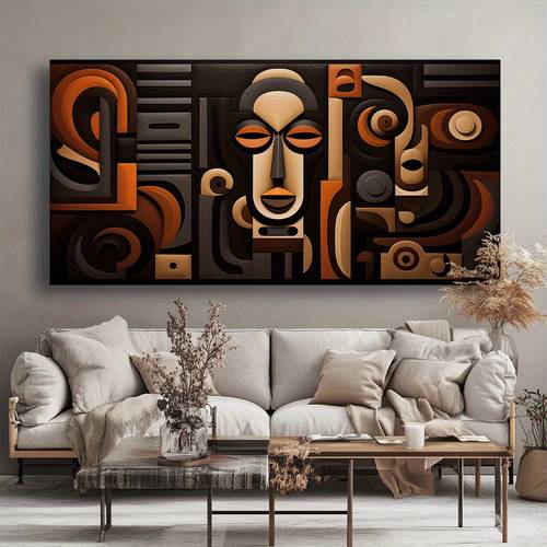 canvas wall art african style face modern abstract painting 1 5 inch framed room bedroom office home decoration high on canvas