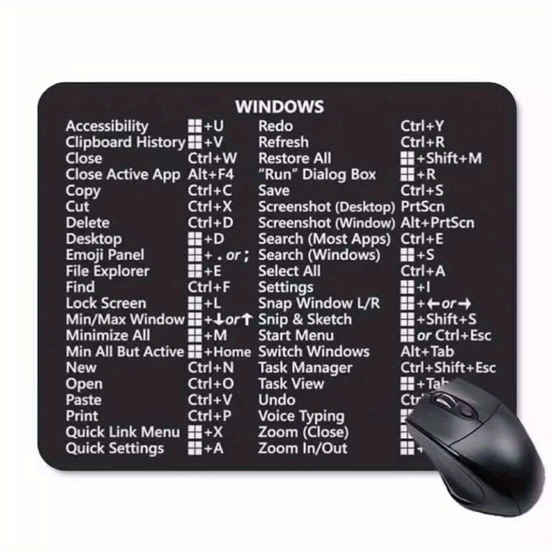 Le raccourci clavier ultime de Windows 11 et 10 Tapis de souris