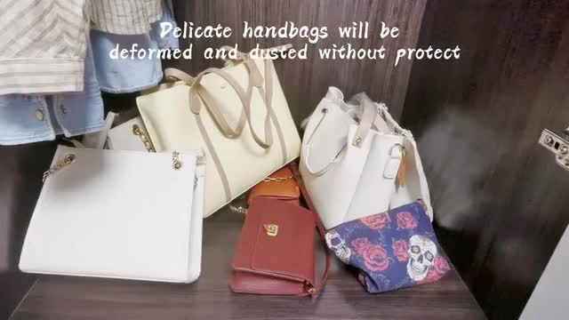 Moisture-proof Storage Bag Purse Handbag Dust Cover Clear
