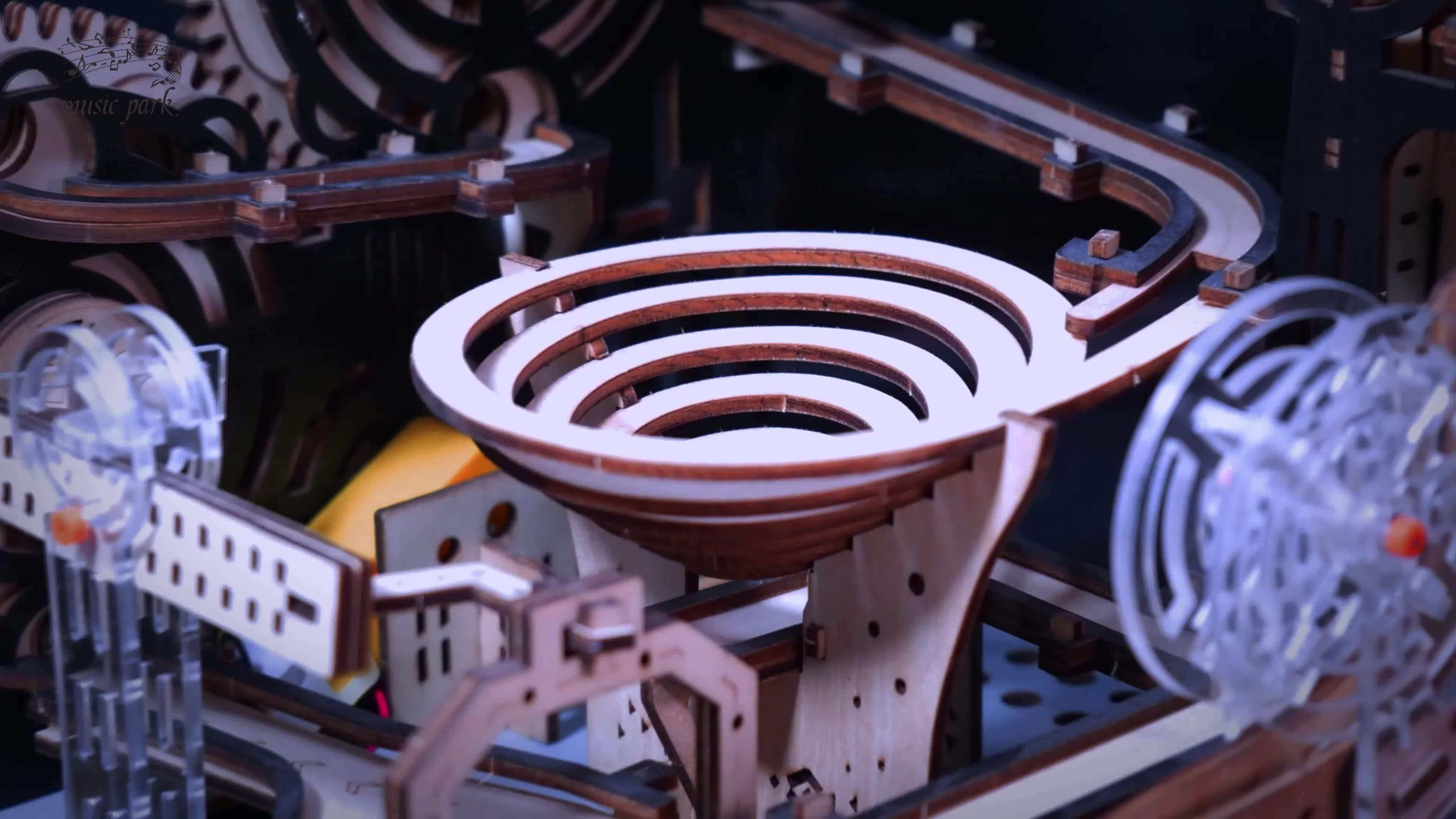 3D Wooden Marble Run Puzzle Model
