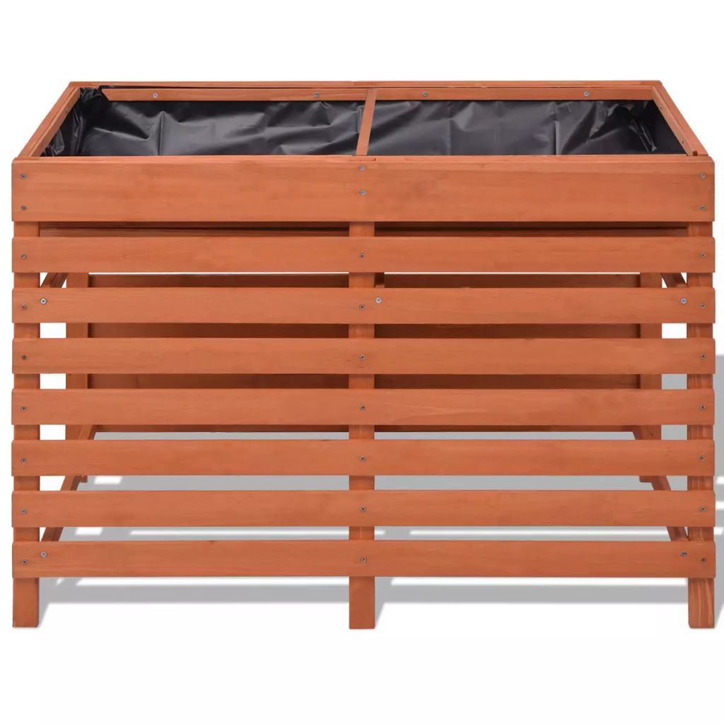 Planter 100x50x71 Cm Wood Planter Box Outdoor, Standing Growing Bed Raised Bed For Gardening, Vegetables, Flower, Backyard
