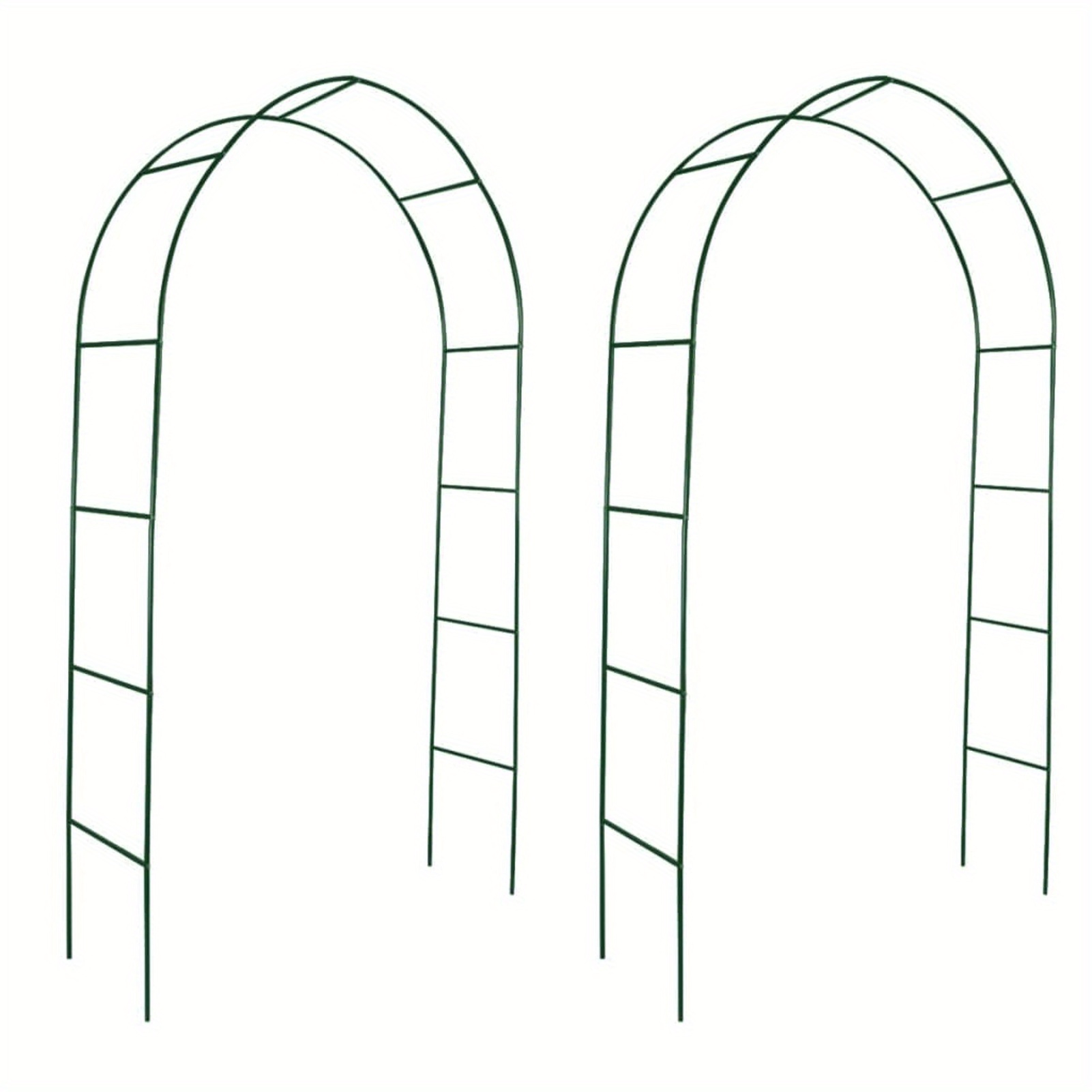 Image of Garden Arch For Roses Climbing Plants Support Archway Garden Wedding Decorations 2pcs Climbing Plants Garden Arches, Trellises, Arbours & Pergolas
