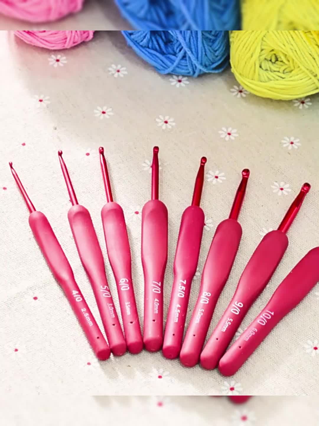 Knitting Tool Set Single Head Tpr Red Handle Silicone - Temu