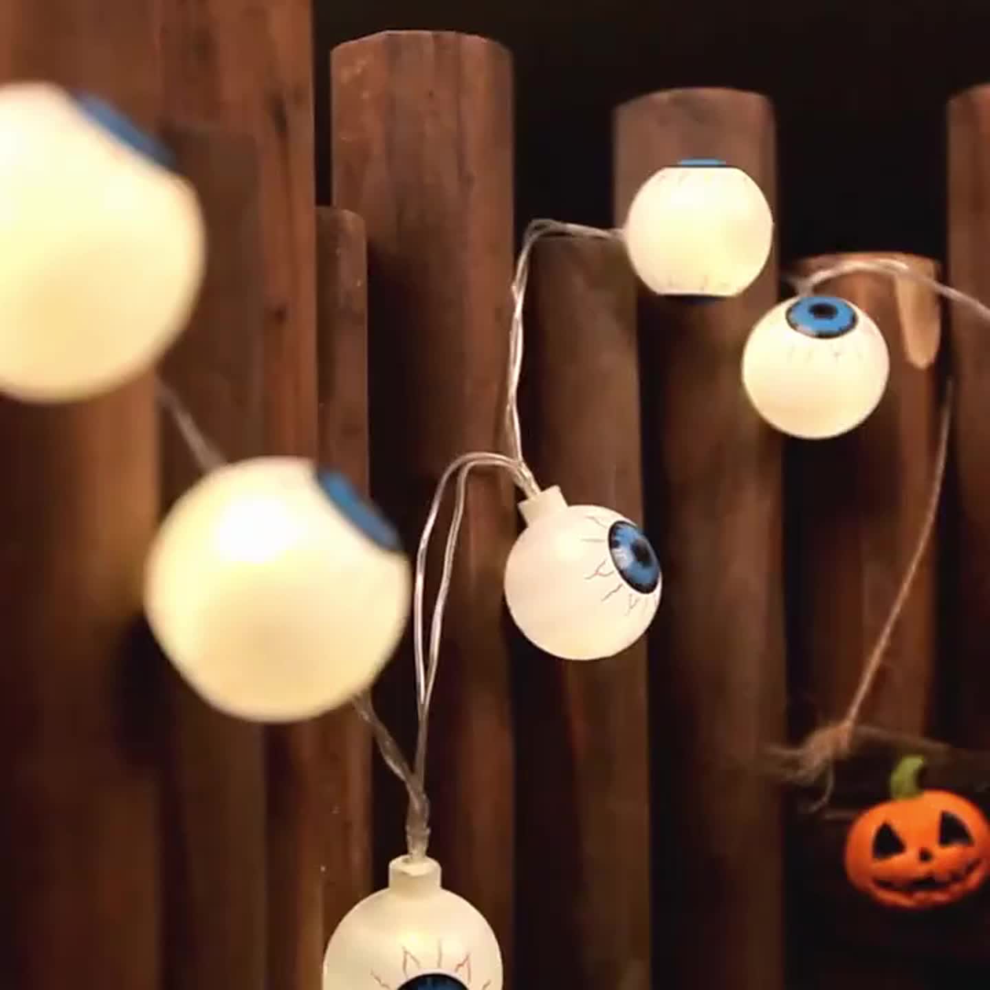 10 Led Halloween Decorative Eyeball String Lights Decoration - Temu