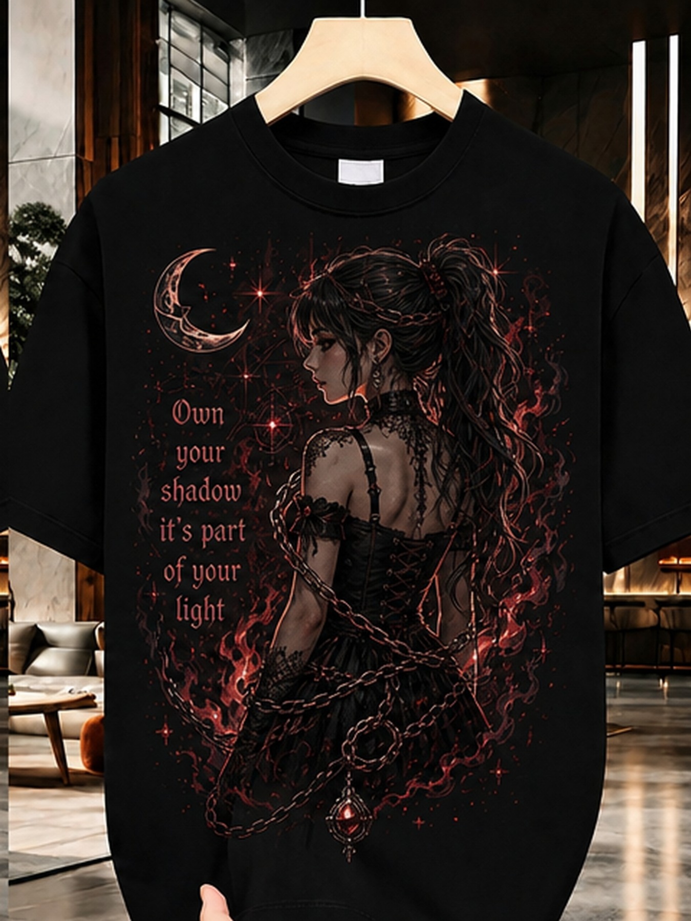 black rose shirt sold on Temu United States