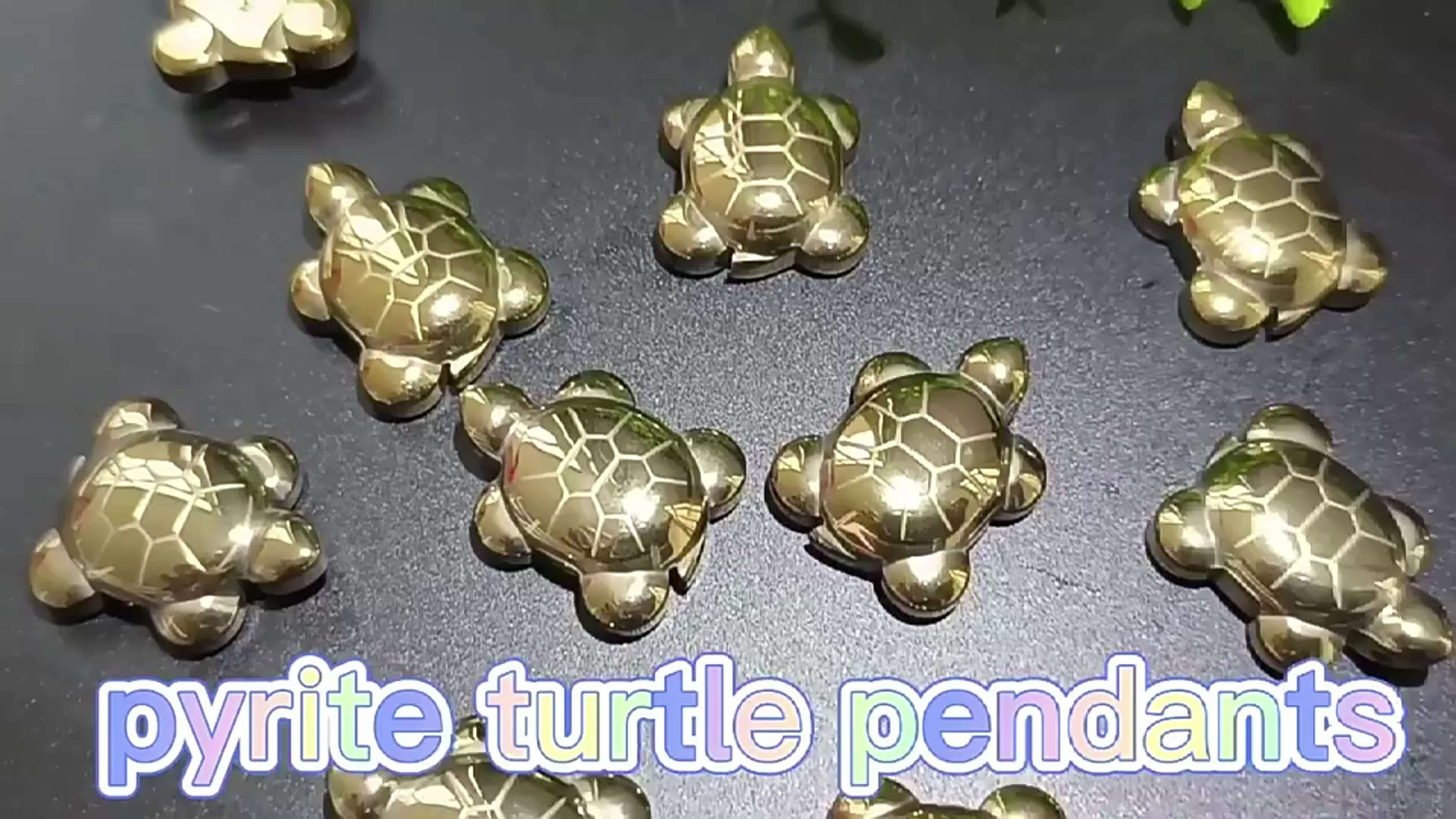Pyrite Mini Turtles, Whirl Crystals