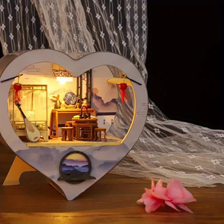 Love House Architectural Scene Model Kit, Manual Assembly
